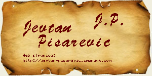 Jevtan Pisarević vizit kartica